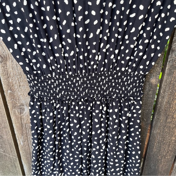 Rails Karla Black & Ivory Spots Mini Dress Sz S - Picture 6 of 11